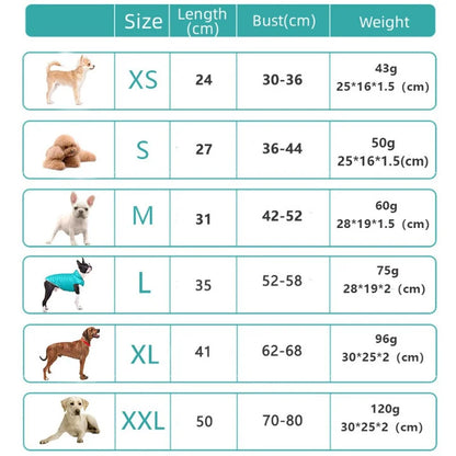 Double Sided Dog Coat – Winter Warm Pet Jacket for Small & Medium Dogs | Soft Nylon Vest for Chihuahua & Puppy Costumes