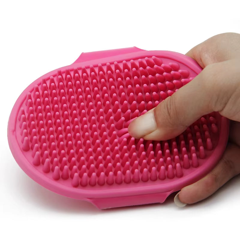 Soft Rubber Dog & Cat Brush – Silicone Massage Comb for Grooming, Bathing & Hair Removal