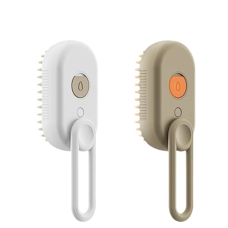 3 in 1 Cat Dog Pet Spray Massage Brush One Button Steam Spray Folding Rotatable Grooming Tool Hair Bath Hair Removal Brush Comb