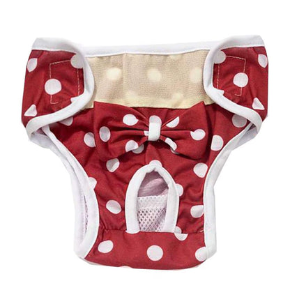 S-XL Washable Dog Diapers for Female Dogs – Reusable Physiological Panties for Puppies & Dogs in Heat | Soft Polyester Underwear