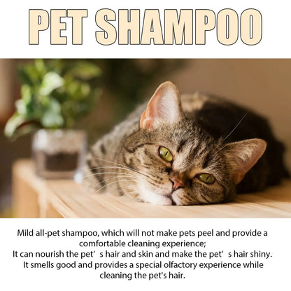 Pet Wash Shampoo Dogs Hair Soften Dirts Mites Removal Flea Kille Deodorizing Reduce Itching anti Flea Pet Grooming Puppy Shampoo
