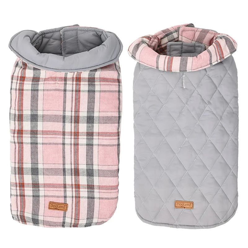Reversible Waterproof Dog Winter Coat – Warm Pet Jacket for Small, Medium & Large Dogs | Waterproof, Fleece Lined