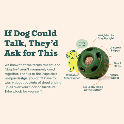Dog Slow Licking Feeder – Refillable Food Ball Toy, Frozen Food Tray for Dogs