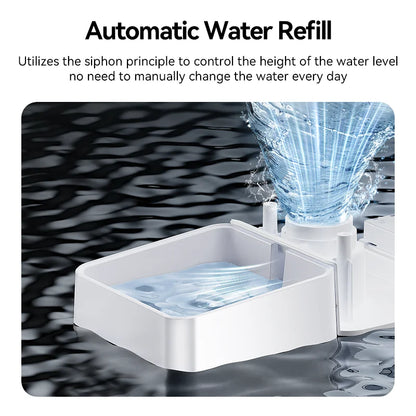 8.5L Automatic Pet Feeder & 3.5L Water Fountain - WIFI App Remote Control Smart Dog Food Dispenser & Gravity Water Drinker